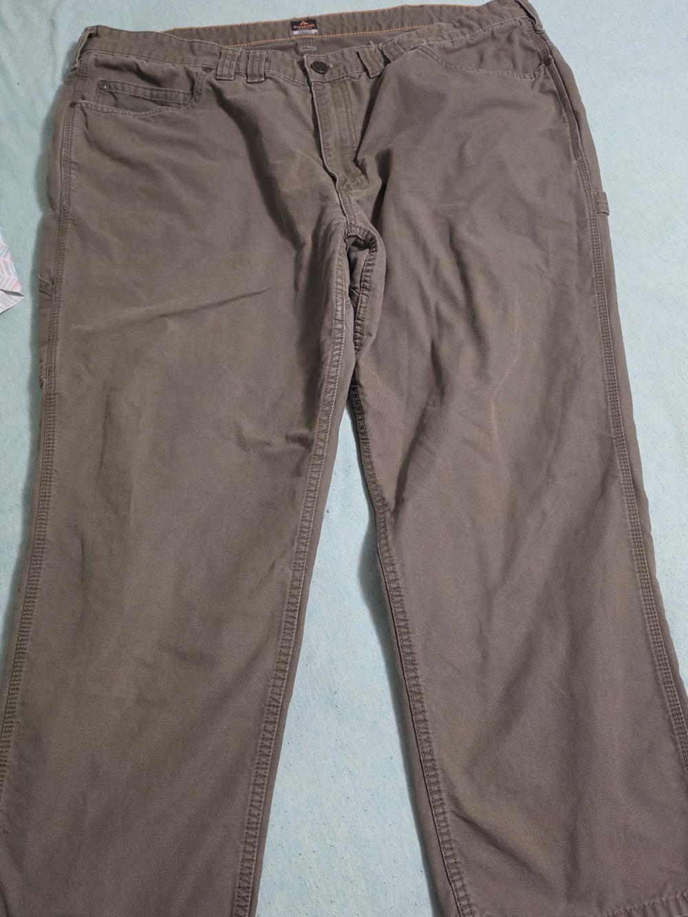 Men's Ridgecut UtilityStraight-Leg Pants - Olive Green/Brown